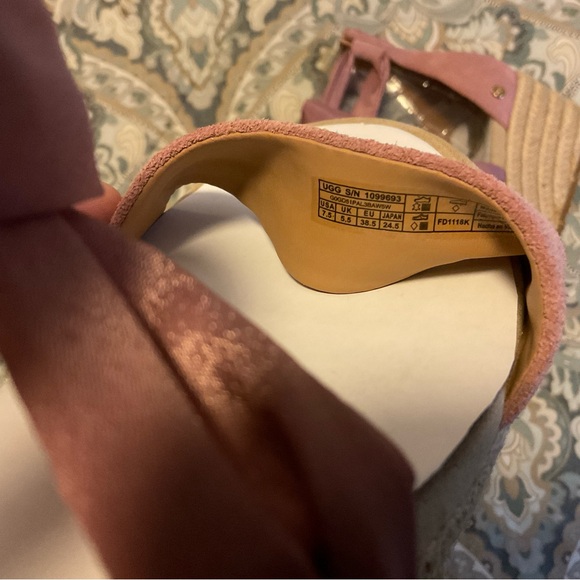 NWT UGG Trina Wedge Pink Dawn Women’s Sz.7.5 - Picture 11 of 12